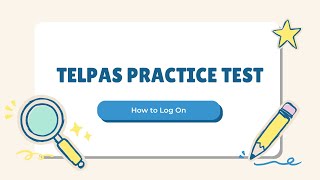 Telpas Test Practice How To ENG