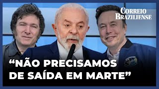 LULA “ALFINETA” MUSK E MILEI EM SEU DISCURSO NA EUROPA