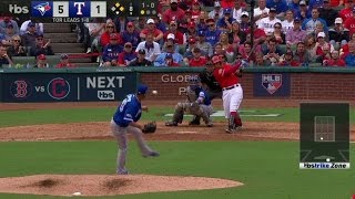 TOR@TEX Gm2: Gomez lines RBI single off Liriano