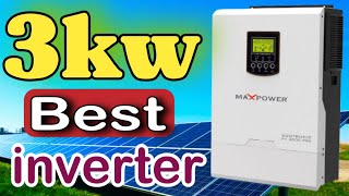 Maxpower suntronic 3kw solar hybrid inverter complete detail || 3kw best solar inverter for home