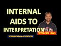 Internal Aids to Interpretation | Aids to Interpretaion | Interpretation of Statutes