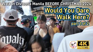 SHOCKING REAL LIFE in a Cheap Market PHILIPPINES Before CHRISTMAS | Walk in Divisoria Manila 2024