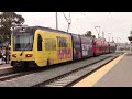 MTS Trolley - Siemens S700 #5042 Blue Line Arriving into Palm Avenue