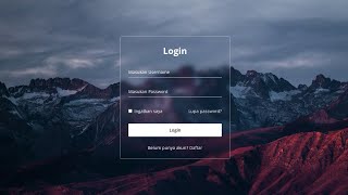 Membuat Desain Form Login dengan HTML & CSS | Glassmorphism Style