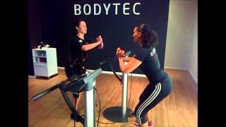 Model Yolandi Malherbe Experiences Bodytec EMS Training