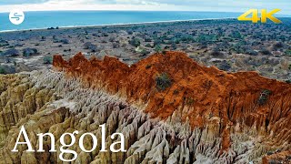 [4K UHD] Angola🇦🇴 Ambient Drone Film + Piano Chillout Music for Relax