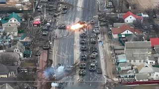 "Тупо їдуть, як в тирі" - ЗСУ накрила артилерією російську колону на Броварському напрямку