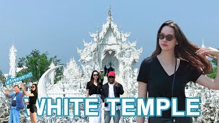 พาฝรั่งเที่ยวเชียงรายวัดร่องขุ่น : Visiting the White Temple (Wat Rong Khun) : Dome \u0026 Paulina