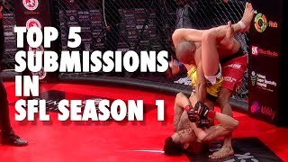 Top 5 Jiu-Jitsu Submissions | SFL Season 1 | Indian MMA