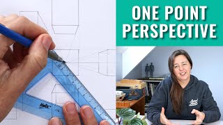Drawing In One Point Perspective - Easy Tutorial For Beginners