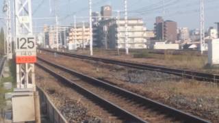 【鉄道のある風景シリーズ  その230】下り各駅停車西明石行き、続いて上り快速野洲行き、1442時武庫川通過です。