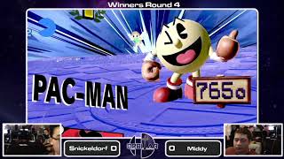 Snickeldorf (Game \u0026 Watch) vs. Middy (Pac-Man) - Orbitar 86 - Pools