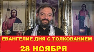 Евангелие дня 28 ноября с толкованием. Священник Валерий Сосковец