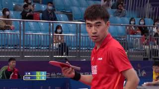 Full Match：王博 WangBo VS 闫安 YanAn || Table Tennis Men's Singles 1/16 Finals || 乒乓球男单1/16决赛，2021全运会