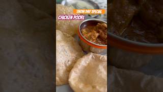 Snow Day Special- Chicken Poori! Yummy! 😋 | SraharshVlogs