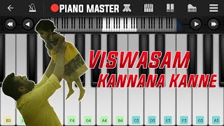 Kannana Kanne - Viswasam | Tamil Piano Tutorial | Perfect Piano