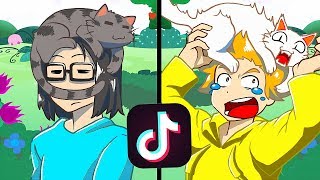 My Girlfriend Hacked My Roblox Account She!    Stole My Dominus - recreating the funniest tik tok videos with my cat by zacharyzaxor roblox