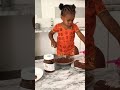 Watch how this baby made her dad eat a false sponge cake! #short #familymemories