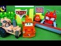 Disney Cars Mega Bloks Toys Tractor Tipping Frank Chewball Tractor Tow Mater Lightning Mcqueen Toys!