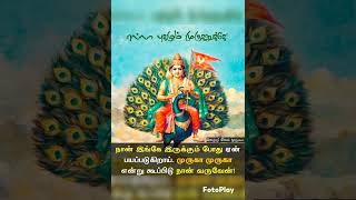 உன்னை தேடி முருகன் வந்திருக்கிறேன் உள்ளே அழைப்பாயா/ முருகன் வாக்கு