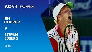Jim Courier v Stefan Edberg Full Match | Australian Open 1993 Final