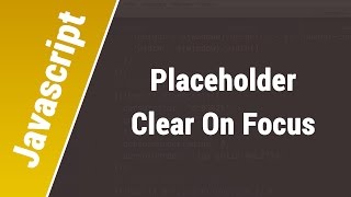 Javascript Arabic Tutorials - Clear Input Placeholder On Focus