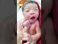 cutest newborn baby adorable smile immediately after first cry babysmile