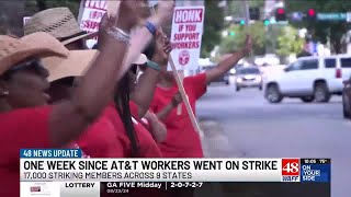 One week since 17,000 AT\u0026T workers went on strike