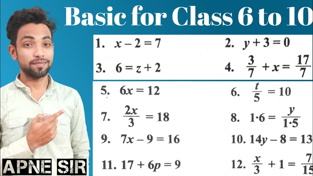 Basic Maths Maths For Beginners Math Concept Youtube