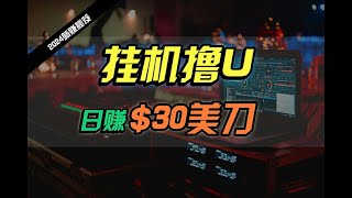 1、项目介绍 日赚30美刀，2024最新海外挂机撸U内部项目，全程无人值守，可批量放大