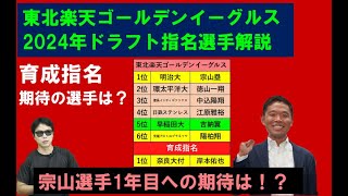 東北楽天ゴールデンイーグルス2024年ドラフト指名選手を西尾典文さん解説！育成期待の選手は！？