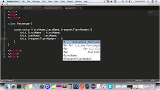 JavaScript ES6 : Create a Passenger Class