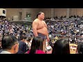 【4k 60fps】横綱照ノ富士　優勝インタビュー　大相撲令和三年九州場所　千秋楽