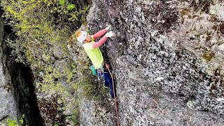 北海道石垣山クラッククライミング 私大好き 5.10d トラッド ３回目にしてやっとRP 岩登り 【フルバージョン】