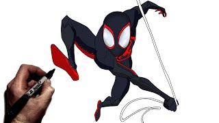 How to Draw Miles Morales | Step By Step | Spider Man  Across the Spiderverse