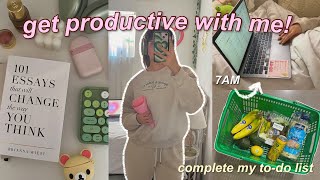 GET PRODUCTIVE WITH ME! complete my to-do list vlog ◡̈