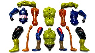 AVENGERS TOYS ASSEMBLE - SIREN AMARAN, CAPTAIN AMERICA, HULK SMASH MARVEL'S ACTION FIGURE