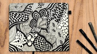 Abstract Zentangle Art | Step-by-Step Creative Patterns