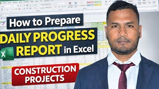 How to Prepare Daily Progress Report (DPR) in Excel | Construction Planning