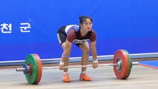 여고생 중량 100kg｜체중 -64kg급