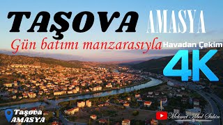 Taşova gün batımı (AMASYA) / 4K Havadan Çekim / Göksel Baktagir - Hicaz Saz Semaisi / 8.9.21