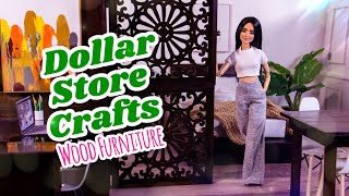 Let’s Make Wood Furniture for Our Dolls Using Items From the Dollar Store
