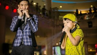 《爸我回来了》\u0026《Edge Of Glory》7 Years Old Beatboxer + Pro Harmonist @ Sunway Piramid Ice