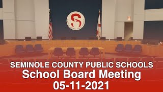 SCPS School Board Meeting - 05-11-2021