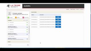 Allocate Plus: Subject Search