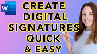 How to Create Digital Signatures in Word – Quick and Easy Tutorial – Transparent Background