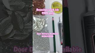 Brooches work kit/Brooch work materials/ Brooch work sequence/Jewelery making materials/Aari items