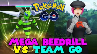 SHINY MEGA BEEDRILL vs TEAM GO ROCKET GRUNTS in Pokemon Go