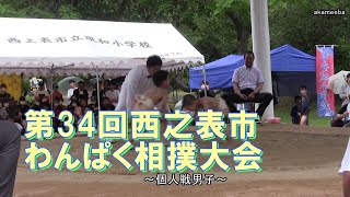 第34回西之表市わんぱく相撲大会個人戦小学生男子ダイジェスト～種子島のイベント