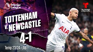 Highlights & Goles: Tottenham v. Newcastle 4-1 | Premier League | Telemundo Deportes